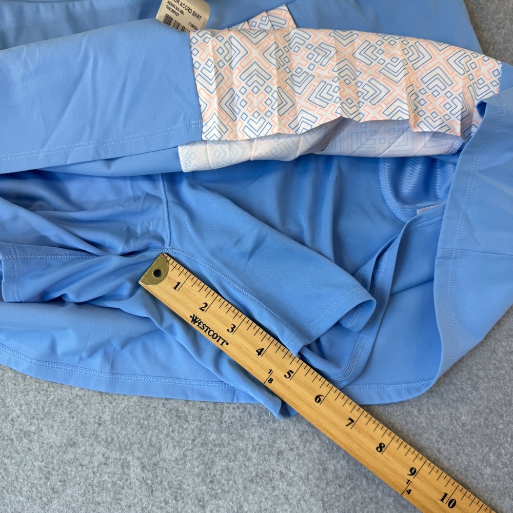 Adidas Golf Skort Athletic Skirt Pockets Light Sky Blue Womens Size Large NWT - Picture 11 of 15